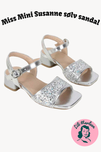  Børnefest sandal, Miss Mini Susanne sølv sandal